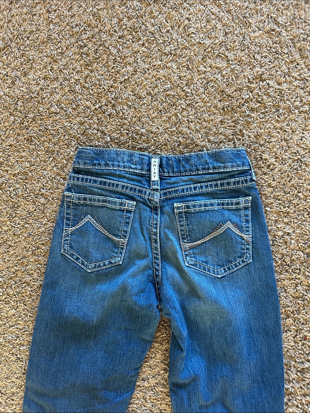 Boy’s Ariat Blue Denim Jeans - Mid Wash